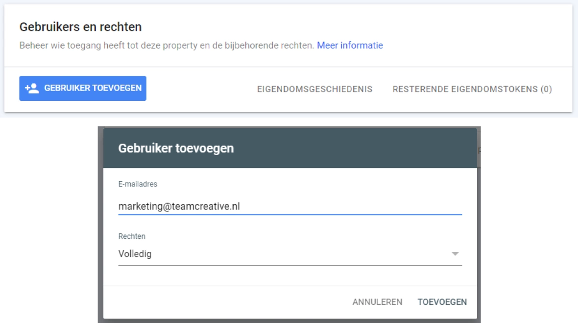 Gsc gebruiker toevoegen